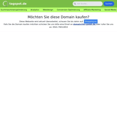 Screenshot tagspot.de