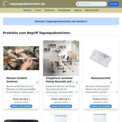 Screenshot tagungsabzeichen.de