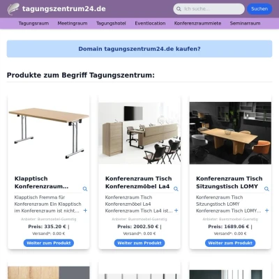 Screenshot tagungszentrum24.de