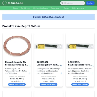Screenshot taifun24.de