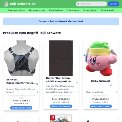 Screenshot taiji-schwert.de