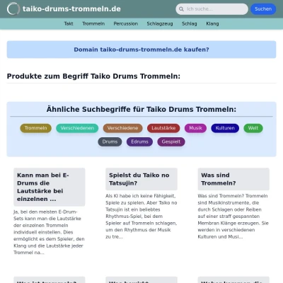 Screenshot taiko-drums-trommeln.de