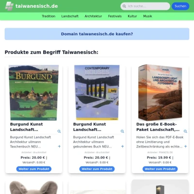 Screenshot taiwanesisch.de
