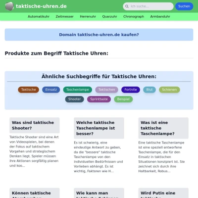 Screenshot taktische-uhren.de