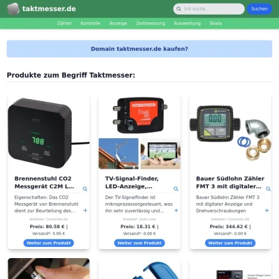 Screenshot taktmesser.de