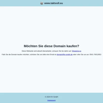 Screenshot taktvoll.eu