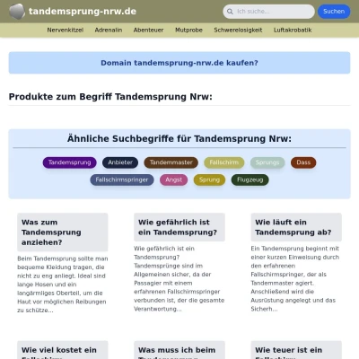 Screenshot tandemsprung-nrw.de