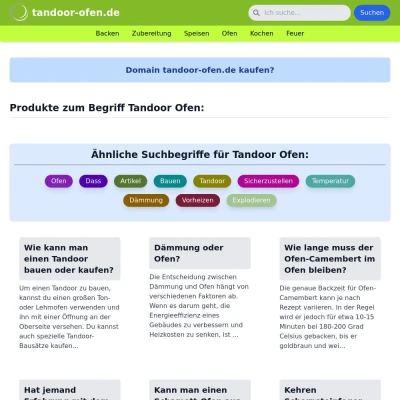 Screenshot tandoor-ofen.de