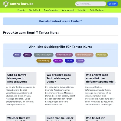 Screenshot tantra-kurs.de