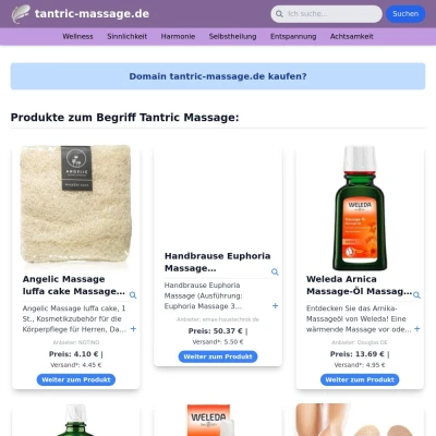 Screenshot tantric-massage.de