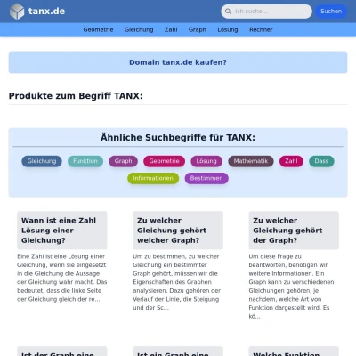 Screenshot tanx.de
