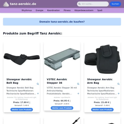 Screenshot tanz-aerobic.de