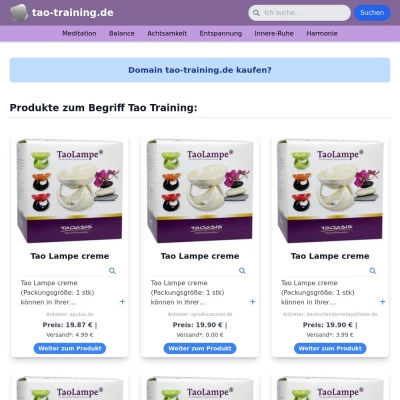 Screenshot tao-training.de