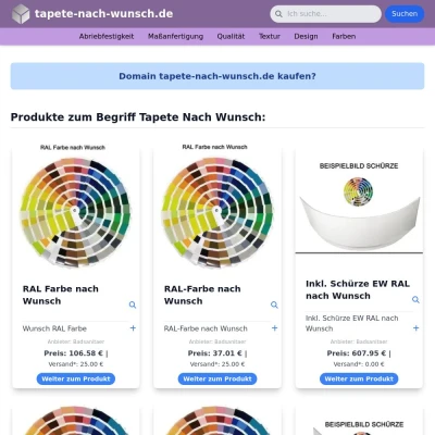 Screenshot tapete-nach-wunsch.de