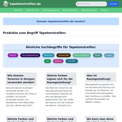 Screenshot tapetenstreifen.de