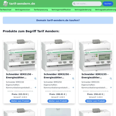 Screenshot tarif-aendern.de