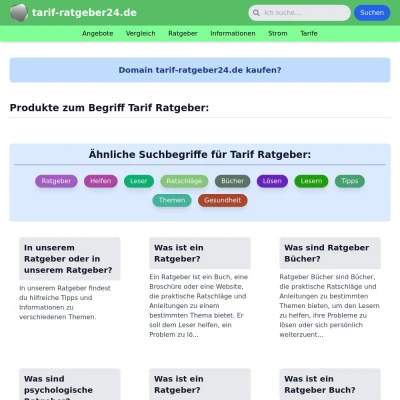 Screenshot tarif-ratgeber24.de