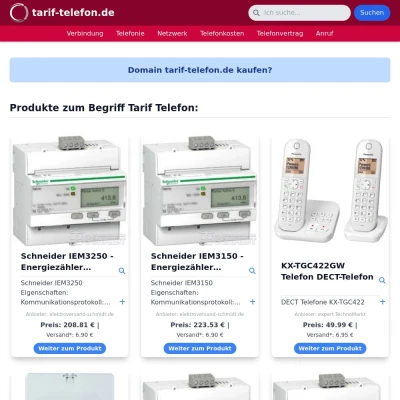 Screenshot tarif-telefon.de