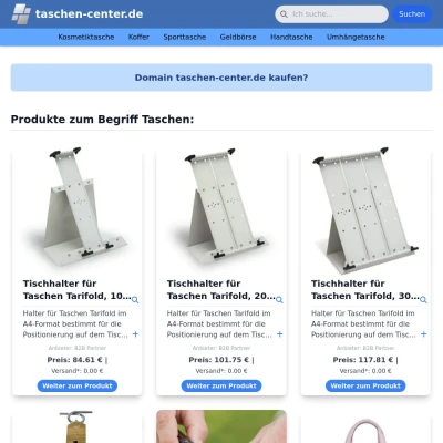 Screenshot taschen-center.de