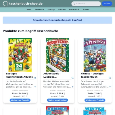 Screenshot taschenbuch-shop.de