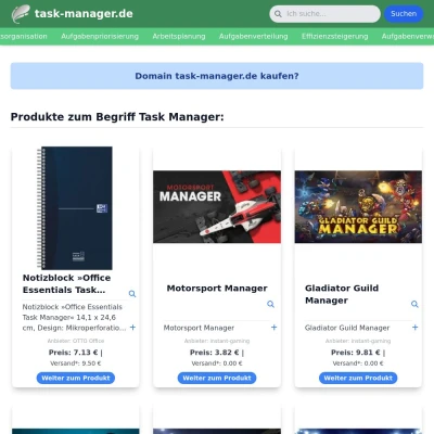 Screenshot task-manager.de