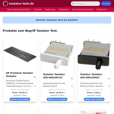 Screenshot tastatur-test.de