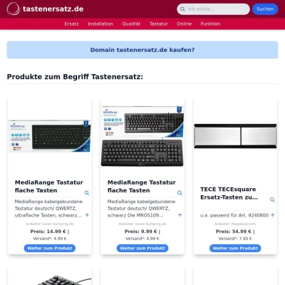 Screenshot tastenersatz.de
