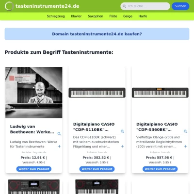 Screenshot tasteninstrumente24.de