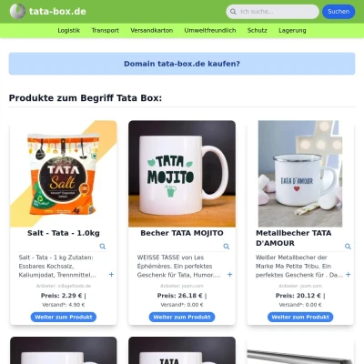 Screenshot tata-box.de