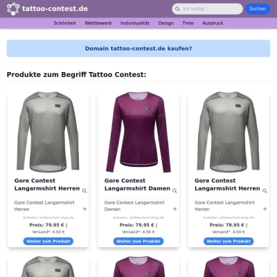 Screenshot tattoo-contest.de