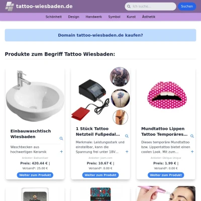 Screenshot tattoo-wiesbaden.de