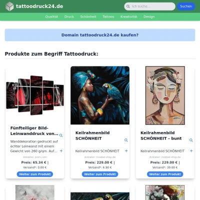 Screenshot tattoodruck24.de