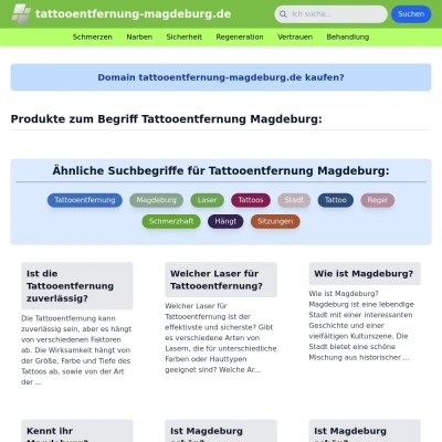 Screenshot tattooentfernung-magdeburg.de