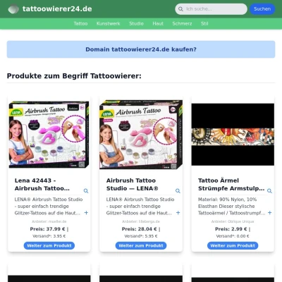 Screenshot tattoowierer24.de