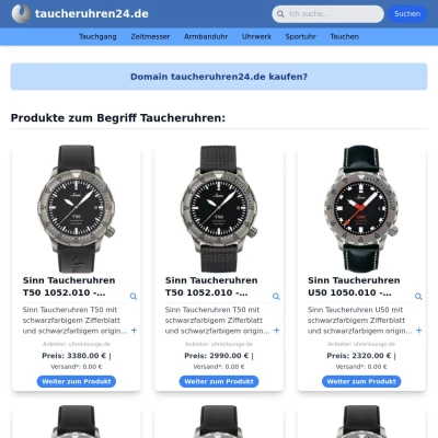 Screenshot taucheruhren24.de