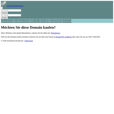 Screenshot tauchreisen-buchen.de