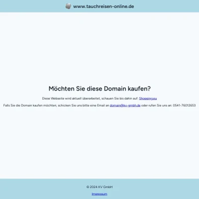 Screenshot tauchreisen-online.de