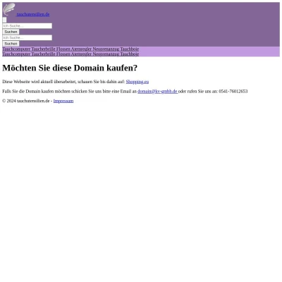 Screenshot tauchutensilien.de