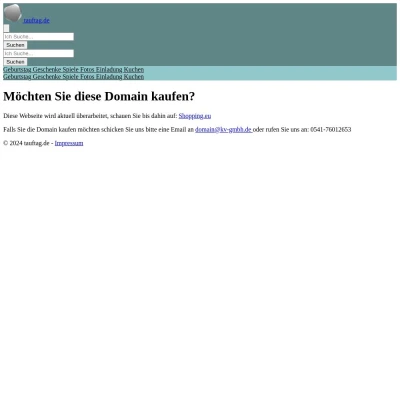 Screenshot tauftag.de