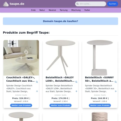 Screenshot taupe.de