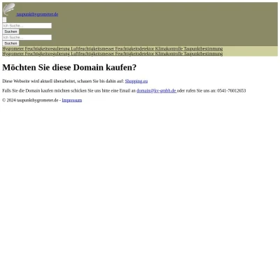 Screenshot taupunkthygrometer.de