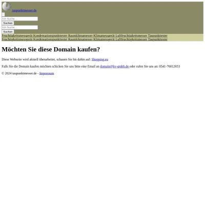 Screenshot taupunktmesser.de