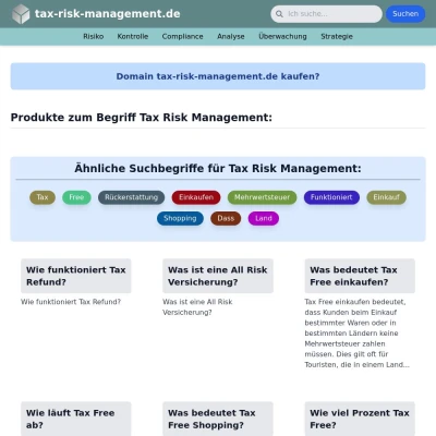 Screenshot tax-risk-management.de
