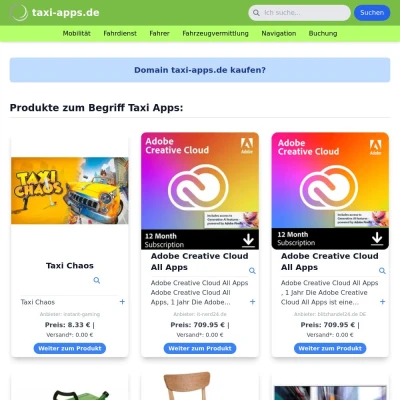 Screenshot taxi-apps.de