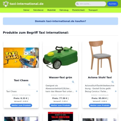 Screenshot taxi-international.de