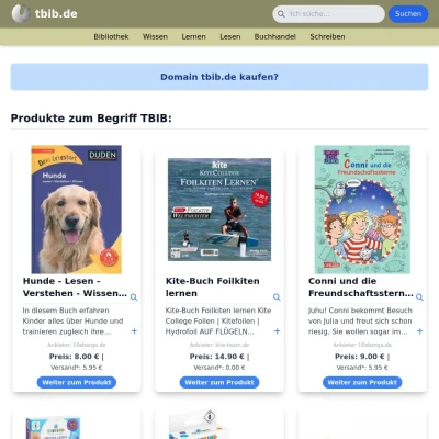 Screenshot tbib.de