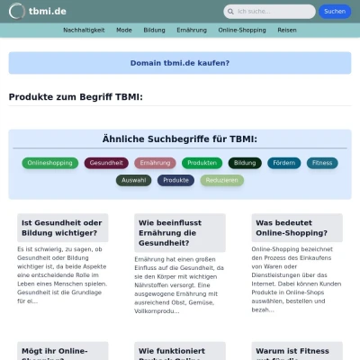 Screenshot tbmi.de