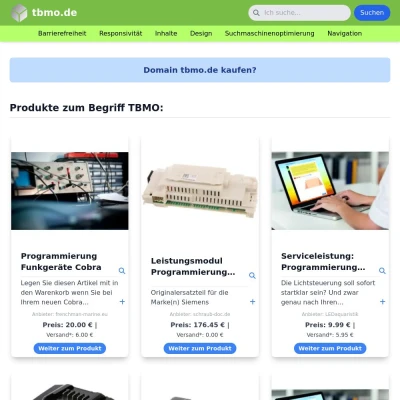 Screenshot tbmo.de