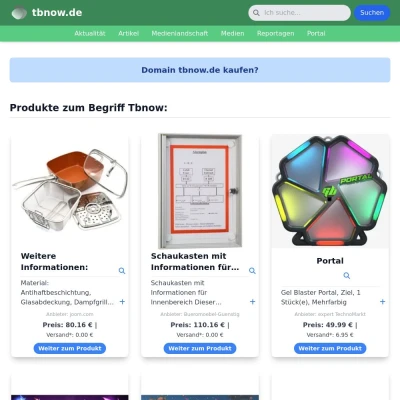 Screenshot tbnow.de