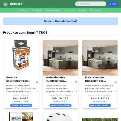 Screenshot tboe.de